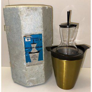 Rare 1950’s Glacier Ware Pitcher Cooler By Aldco, Inc. Clinton, Conn. Made USA